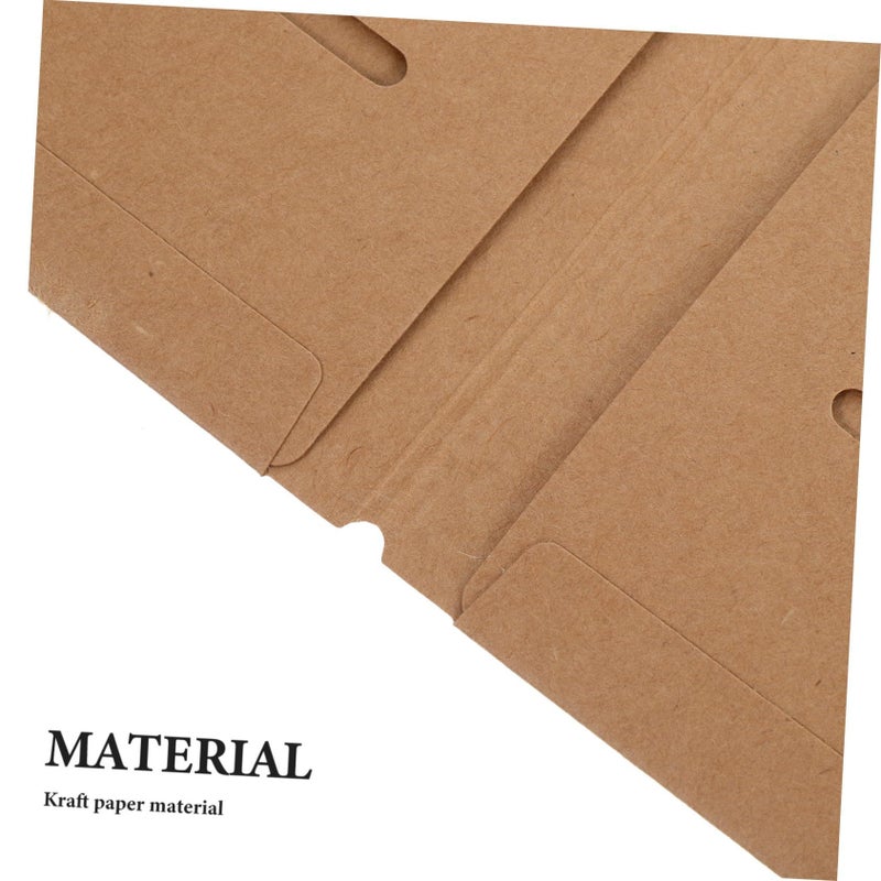 A Set Of 3 Kraft Paper File Folders For Document Storage Receipt Holder Home Business Travel - Image 4