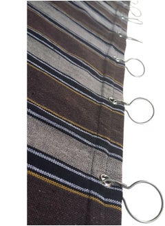 ماركة غير محددة ستارة بلكونة مخططه عرض 2.70م و ارتفاع 2.65م  - Image 1