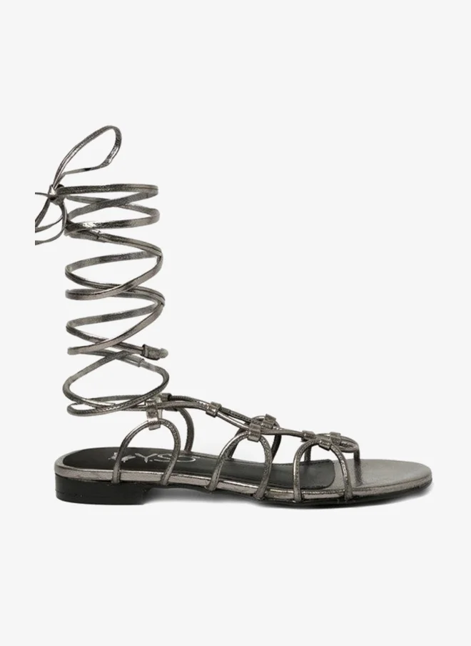 ييزو صنادل نسائية مسطحة بكعب مفتوح من الخلف - مريحة وسهلة الارتداء مع دعم حزام الظهر