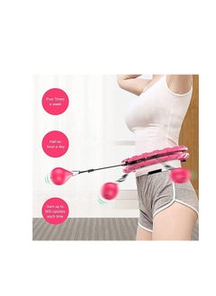 Generic Smart Weighted Fitness Hoop – Adjustable Infinity Hoop for Fun & Effective Waist Workout Compatible Size 30,32,34  - Image 1