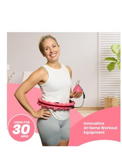 Generic Smart Weighted Fitness Hoop – Adjustable Infinity Hoop for Fun & Effective Waist Workout Compatible Size 30,32,34  - Image 2