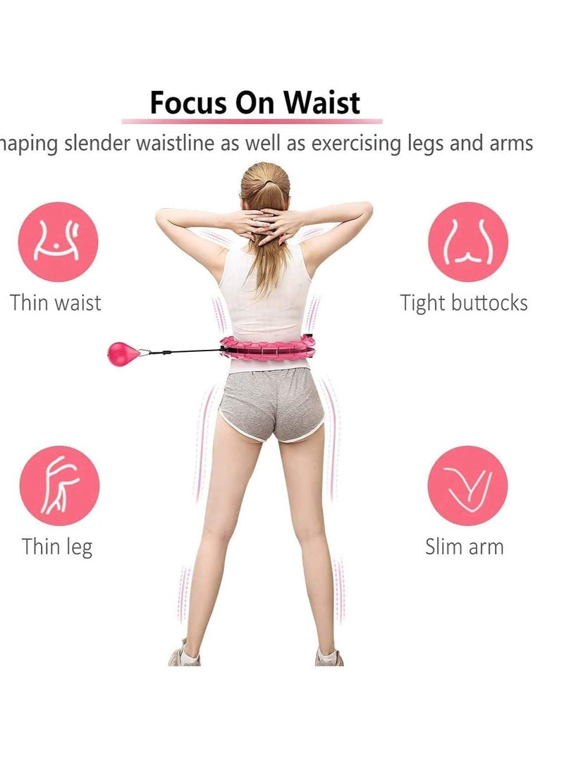 Generic Smart Weighted Fitness Hoop – Adjustable Infinity Hoop for Fun & Effective Waist Workout Compatible Size 30,32,34  - Image 5