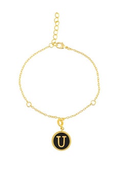 VOYLLA Valentine's Day Collection Alphabet U Black Enamel Charm  - Image 3