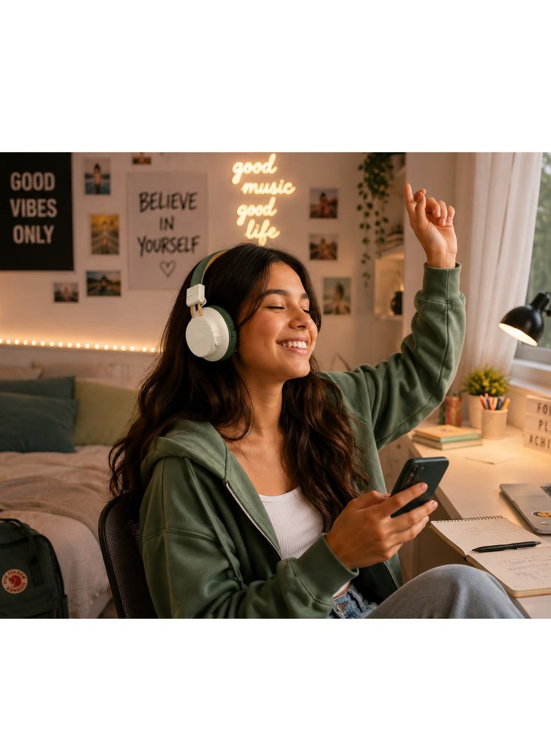 إنجادج سماعات Engage HS E30 البلوتوث – سماعات رأس لاسلكية فوق الأذن مع خاصية إلغاء الضوضاء النشط، حتى 55 ساعة تشغيل مع صوت نقي وواضح، اللون أخضر عسكري. - Image 5