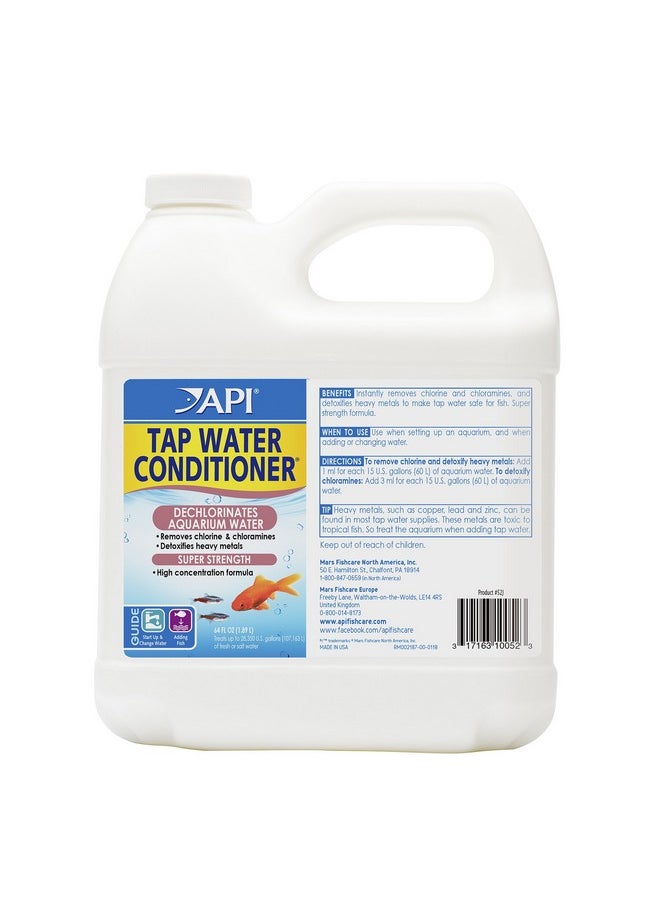 API - API TAP WATER CONDITIONER Aquarium Water Conditioner, 64-Ounce,White - Image 1