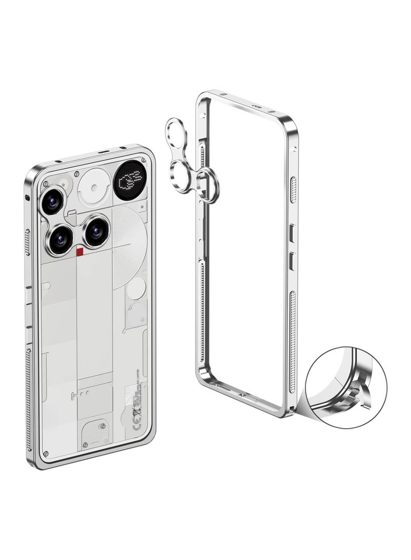 عام "غطاء متوافق مع Nothing Phone (3) - غطاء واقي بفتحة عدسة - إطار متين من مادة PC - نحيف وخفيف الوزن - مقاوم للصدمات - مناسب لـ Nothing Phone 3"