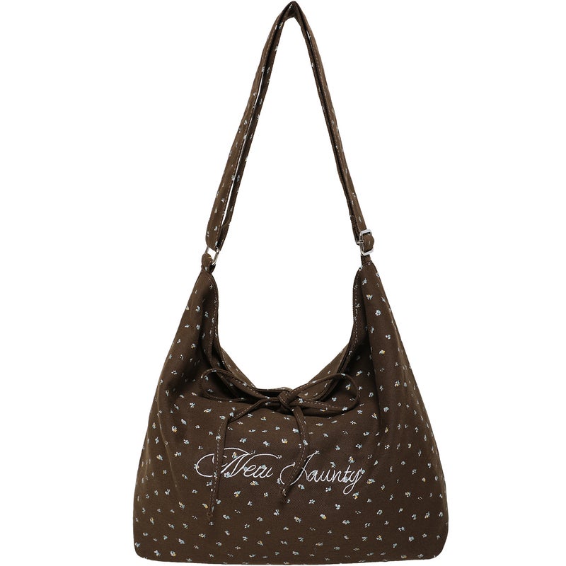 EHOOO Leopard Print Canvas Bucket Bag - Image 5