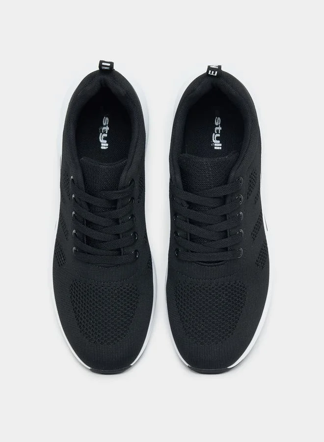 Styli Active Taping Detail Lace Up Sneakers