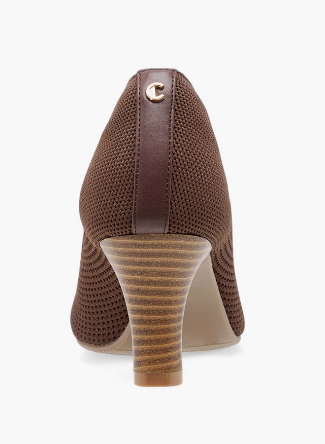 لو كونفورت سنيكرز نسائي فلاي نيت بنعل سميك وكعب مخروطي - Image 5