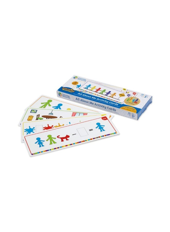 Learning Resources All About Me Family Counters Activity Cards (Set Of 21), Early Maths & Sorting Skills, Language-Free Activities For Kids, Use With All About Me Counters (Set Of 72), Ages 3+ - Image 1
