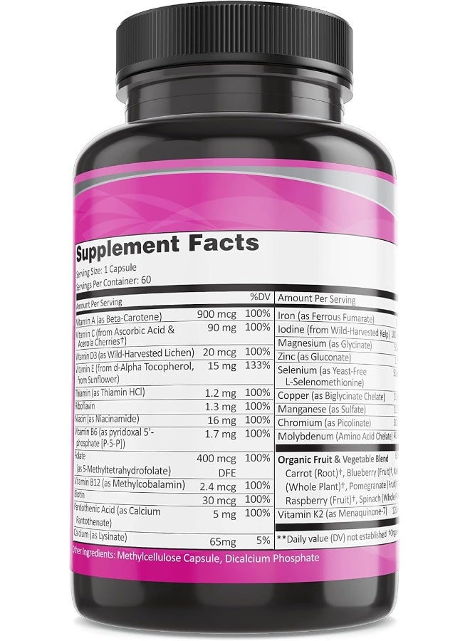 Pure By Nature Women's Daily Multivitamin with Fruit & Vegetable Blend - Image 2