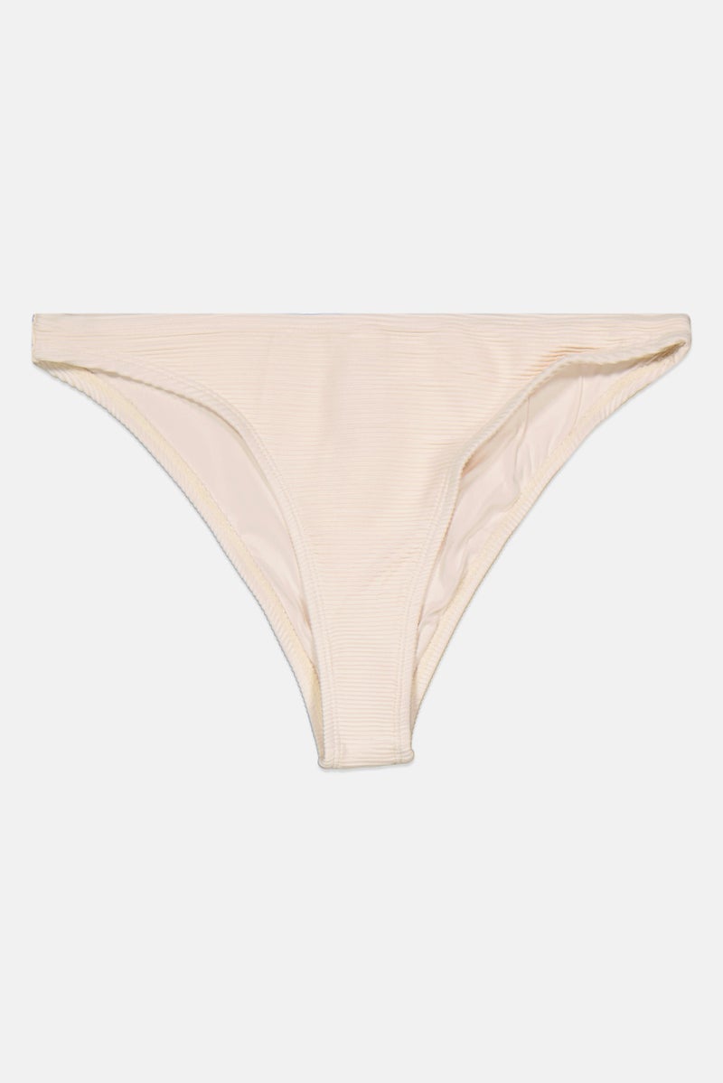 NA-KD Women Textured Pull On Swimwear Bottom, Beige  - Image 1
