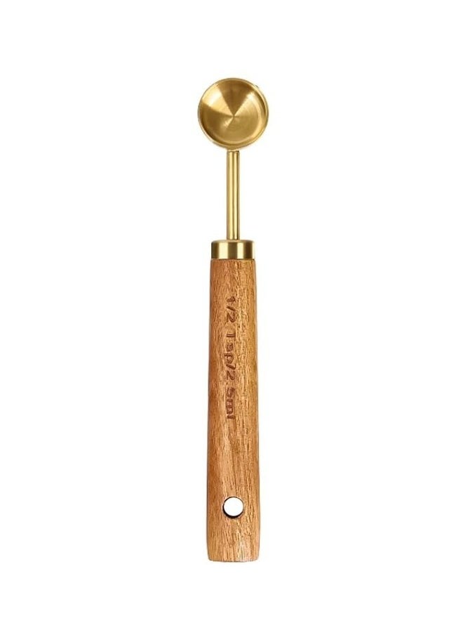 Elegant Wooden Handle Gold Measuring Spoon 2.5 Ml - pzsku/Z4C36683EB5C21439208EZ/45/_/1735988869/afee6e22-2cf0-4828-8e46-915d3db5c213