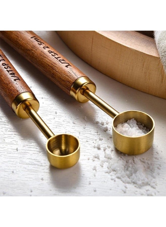 Elegant Wooden Handle Gold Measuring Spoon 2.5 Ml - pzsku/Z4C36683EB5C21439208EZ/45/_/1735988872/74130494-d954-44ab-883b-2fbfbace82f7