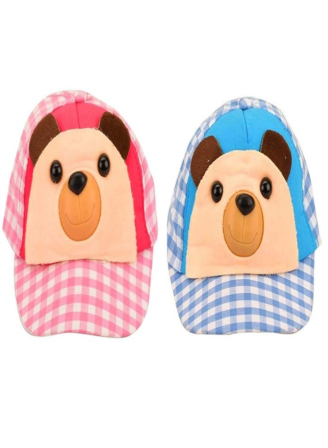 Malvina مجموعة مالفينا المكونة من قبعتين صيفيتين قطنيتين للأطفال (أزرق ووردي، من 1 إلى 5 سنوات) - Image 1