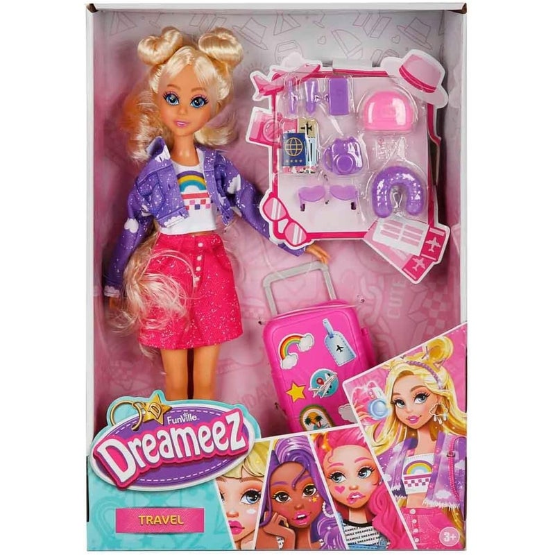 FunVille - Dreameez Travel Doll with Accessories - 81028 - Image 1