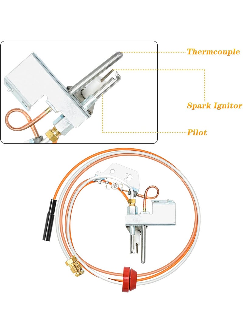 briidea Upgraded 9003542 Nat Gas Pilot Assembly Briidea Water Heater Replacement Parts Compatible With Kenmore AO Smith State Gs And Gsx Natural Gas Water Heater190 Degree C  - Image 4
