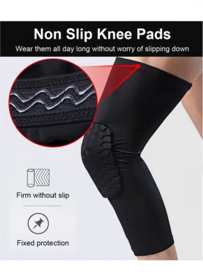 هالامودو زوج واحد من دعامات الركبة الضاغطة لدعم الركبة أثناء الجري، أكمام ضاغطة للنساء والرجال لممارسة الرياضة، دعامات الركبة لتمزق الغضروف المفصلي، الرباط الصليبي الأمامي وآلام التهاب المفاصل - Image 4