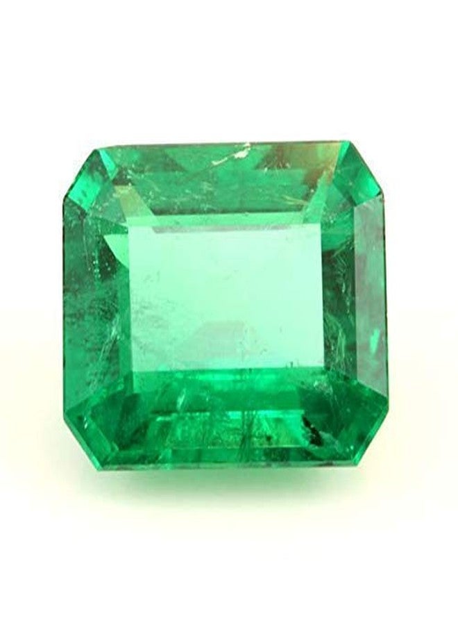 AYUSH GEMS Zambian Emerald/Panna Earth Mind Stone 7.65 Carat / 8.25 Ratti Unheated Untreated Natural Original Certified AAA++ Quality for Men and Women (Lab Approved) - Image 2