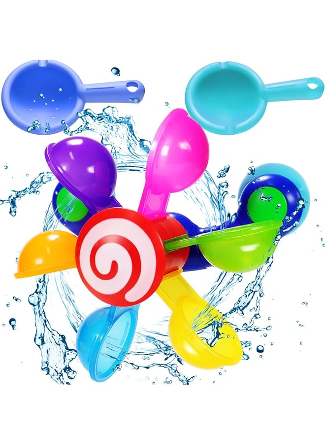إكسفور ألعاب حمام للأطفال، لعبة حوض استحمام على شكل طاحونة هوائية للأطفال الصغار من عمر 1 إلى 4 سنوات، لعبة شلال مع أكواب شفط، مصاصات حمام قوية، مغرفة ماء، ألعاب حمام ممتعة للأطفال الصغار من الأولاد والبنات من عمر 1 إلى 4 سنوات - Image 1