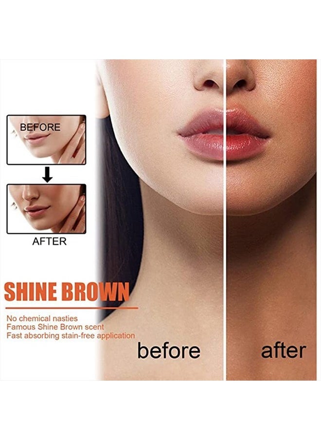 2PCS Eelhoe Tanning Gel, Eelhoe Soft Brown Intensive Tanning Gel Tanning Cream for Outdoor Sun, Achieve Natural Tan Skin
