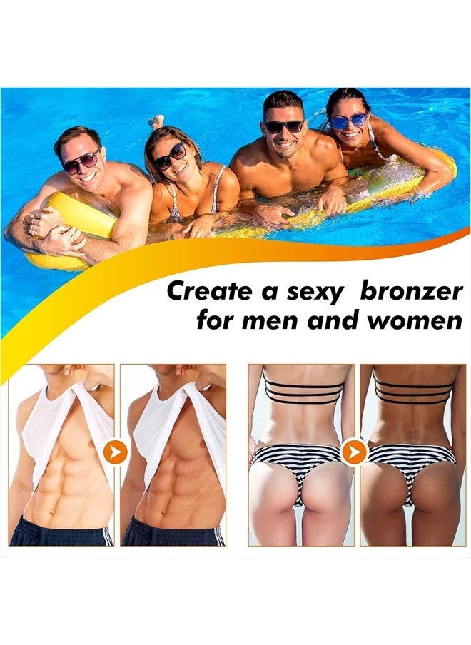2PCS Eelhoe Tanning Gel, Eelhoe Soft Brown Intensive Tanning Gel Tanning Cream for Outdoor Sun, Achieve Natural Tan Skin