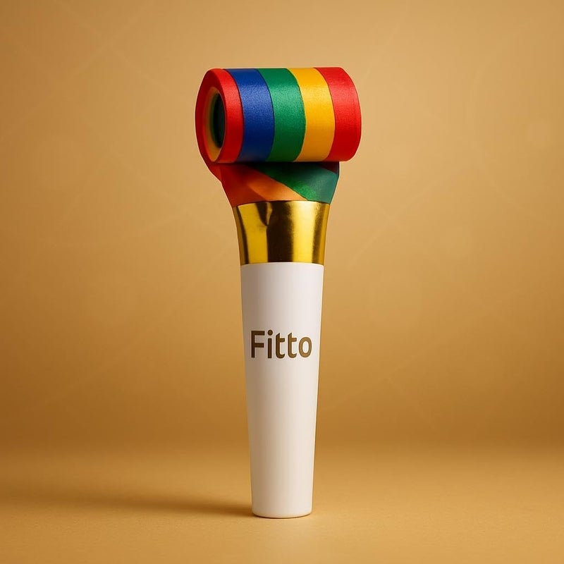 FITTO 20/40PCS Colorful Stripes Party Blower Blowout Horn Whistle Noise Maker – Fun Birthday Party Supplies, Pinata Gift, Kids Noise Makers for Celebrations, Festivals, & Special Events - Image 3