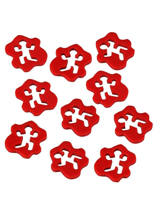 LITKO Obviously Dead Tokens | Casualty Markers | Red | Pack of 10 Tabletop Wargames - Image 1