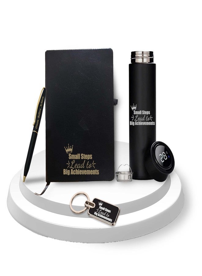 SAVRI Corporate Gift Set - Engraved Pen, Keychain, Bottle & A5 Diary with Motivational Quote - Ideal for Employee Appreciation, Joining Kit, Diwali, Christmas, Corporate Gifts, New Year. - Image 1