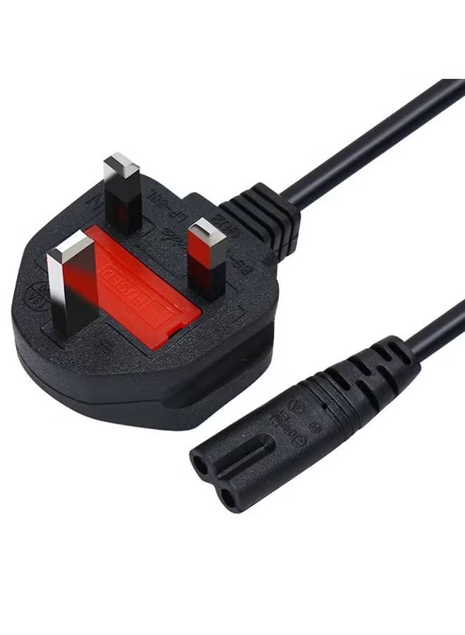 PlayStation All-Generation Console Power Cable 1.8m | PS3/PS4/PS5/Xbox/SEGA DC Triple-Angle Right-Angle Plug | Leakproof Thick Copper Core - Image 1