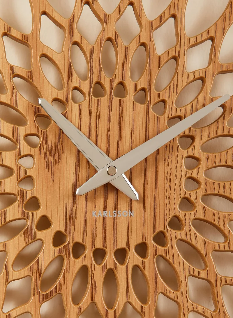 Karlsson Sunflower Wooden Wall Clock