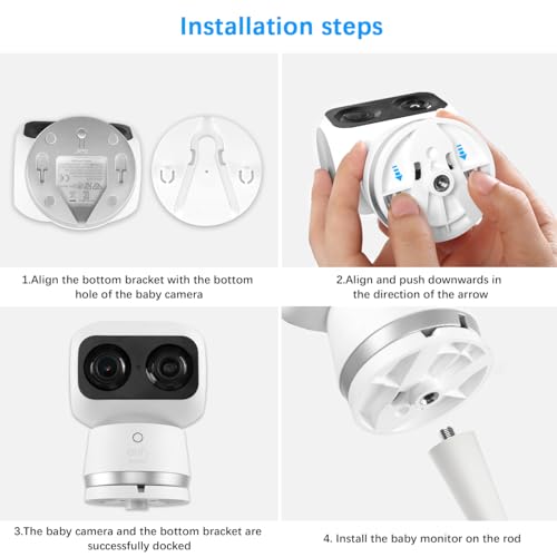TIUIHU Camera Mounting Bracket Wall Mount for eufy Security Indoor Cam S350 (Soft Clamp Bracket) - Image 5
