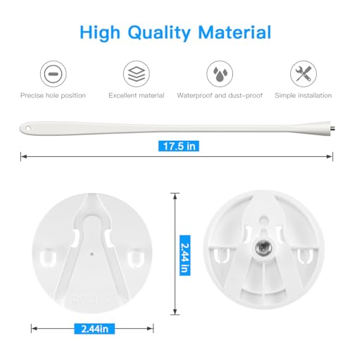 TIUIHU Camera Mounting Bracket Wall Mount for eufy Security Indoor Cam S350 (Soft Clamp Bracket) - Image 2