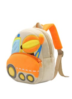 Blue Tree School Bag For Cute Kids For (1-6 Years), Preschool Soft Plush Car Bag For Toddlers, Mini Travel Full Embroidery Backpack For Boys And Girls  - Image 3