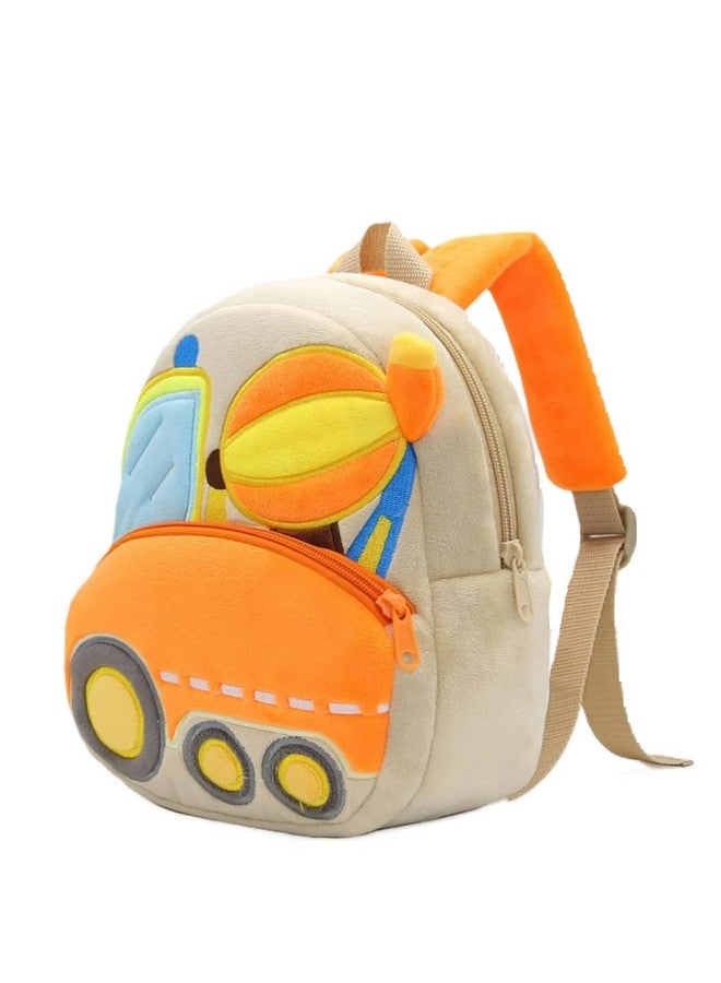 Blue Tree School Bag For Cute Kids For (1-6 Years), Preschool Soft Plush Car Bag For Toddlers, Mini Travel Full Embroidery Backpack For Boys And Girls - Image 3