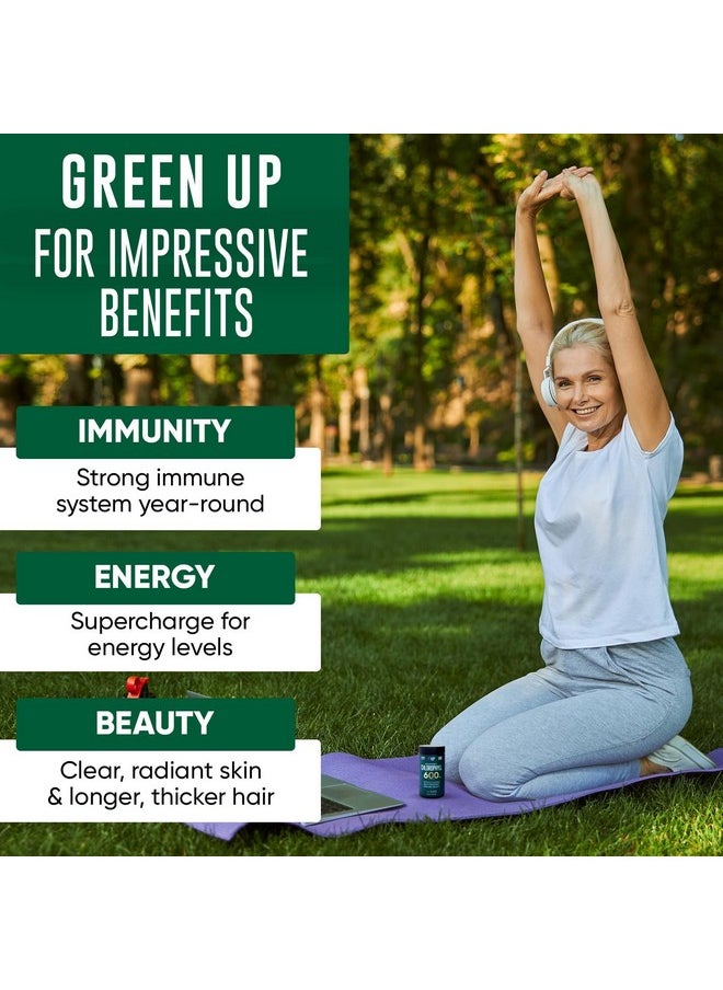 ALPHA FLOW Chlorophyll Capsules 600 mg - Natural Chlorophyll Pills for Women & Men - Highly BioAvailable Chlorophyll Supplement for Energy, Immunity, Skin + Internal Deodorant  - Image 5