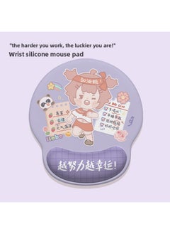 Wrist Mouse Pad Wrist Pad Thickened Non-slip Memory Foam Office Mouse Pad Laptop Keyboard Wholesale-Color:253x230mm-23mm-Pattern:Xk-577 [super Soft Silicone Protects Wrist]