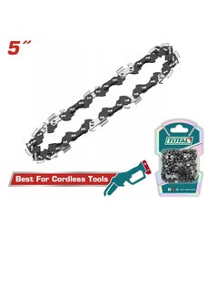 TOTAL Total Replacement Chainsaw Chain 5" - 1/4" Pitch, 0.043" Gauge, 32 Drive Links – Compatible with TGSLI2058 & TGSLI20581 Li-ion Pruner Saws – Ideal for Precise Trimming & Cutting Tasks 