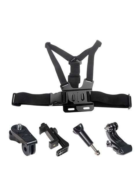 Chest Harness Mount Adjustable Chest Strap Belt with J Hook Compatible for Mobile Phone and Gopro Hero 8 7 6 AKASO Apeman DBPOWER Campark VanTop Dragon Touch Action Cameras Accessories