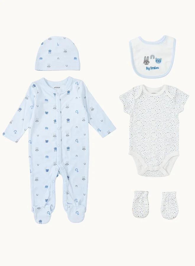Luna & Lily 5-Piece Little Laughs Baby Outfit Set