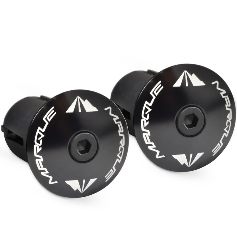 Marque Alloy Enz Handle Bar End Plugs â€“ 2PCS per set (Black) - Image 1