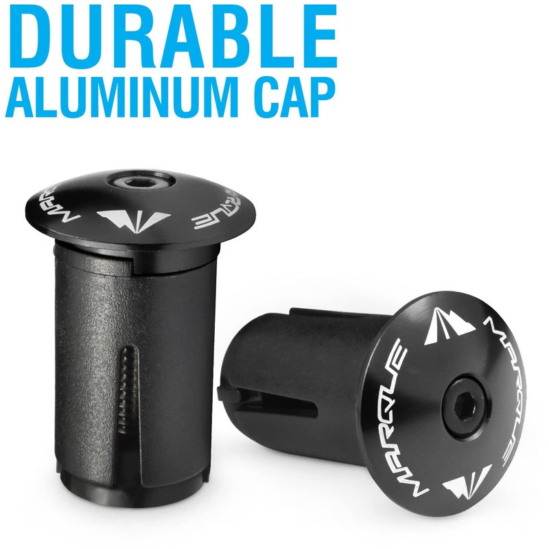 Marque Alloy Enz Handle Bar End Plugs â€“ 2PCS per set (Black) - Image 4