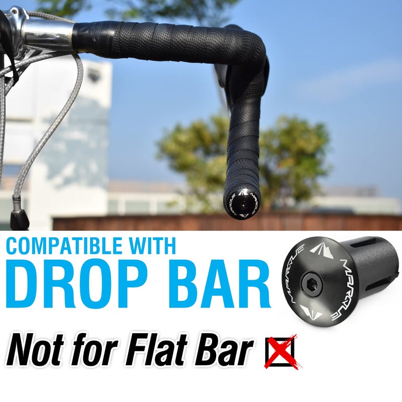 Marque Alloy Enz Handle Bar End Plugs â€“ 2PCS per set (Black) - Image 2