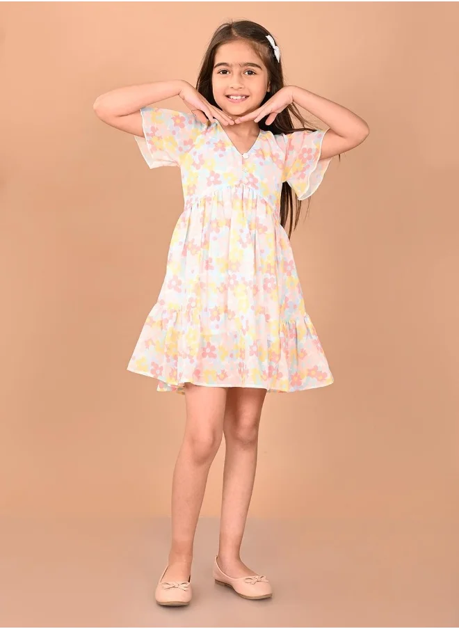 LILPICKS Printed Fit n Flare Dress