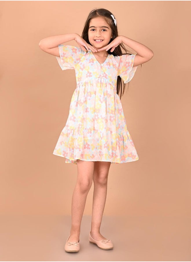 LILPICKS Printed Fit n Flare Dress  - Image 1