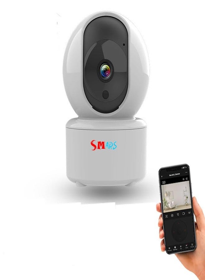smars 3MP Full HD Smart Wi-fi CCTV Home Security Camera | 360° with Pan Tilt | 2 Way Talk | Motion Alert | Night Vision | Support Upto 128 GB SD Card - Image 1