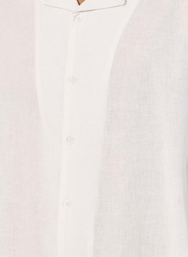 Styli Styli Solid Regular Fit Shirt and Shorts Co-Ords  - Image 3