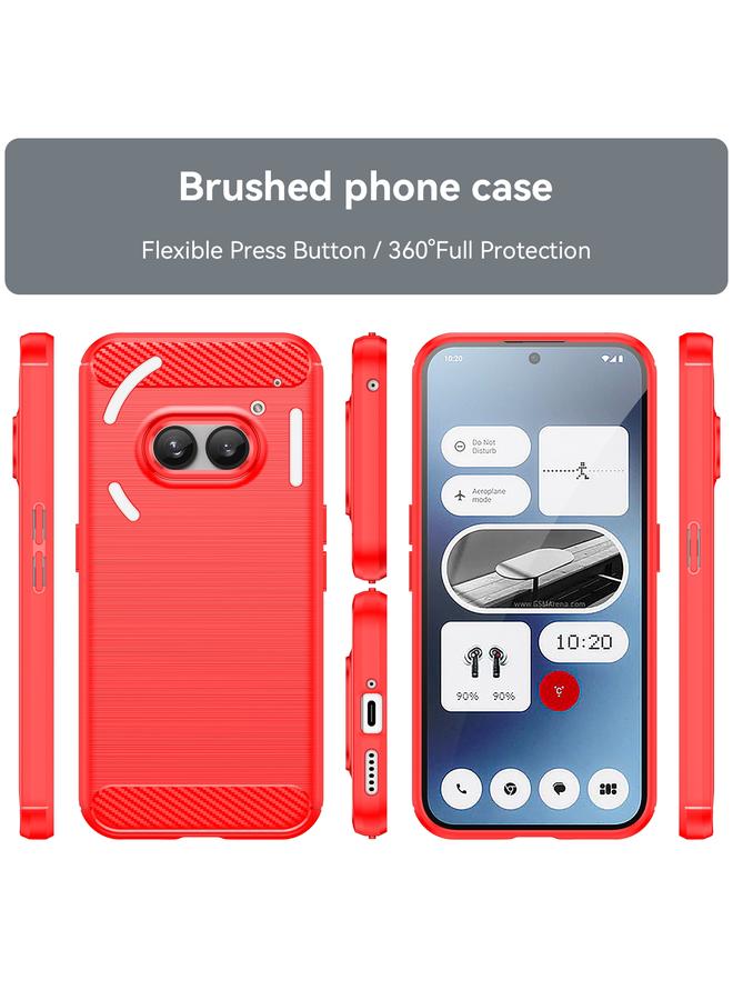 اس-توب جراب هاتف Case For Nothing Phone 2a مصنوع من ألياف الكربون المصقولة والمصنوعة من مادة TPU - Image 2