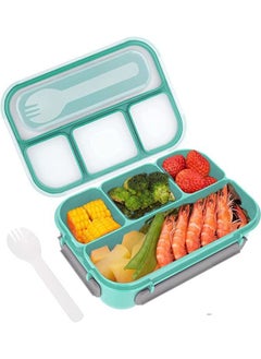 Arabest Bento Box Adult Lunch Box,Lunch Box Kids,Lunch Containers for Adults/Kids/Toddler,1000ML-4 Compartment Bento Lunch Box,Microwave & Dishwasher & Freezer Safe, BPA Free (Green)  - Image 1