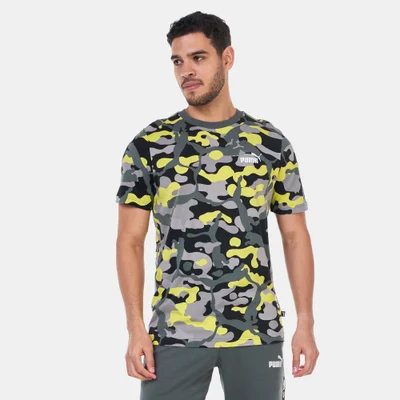PUMA Men's ESS+ Camo Allover Print T-Shirt